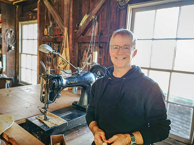 UHI Orkney&rsquo;s Mark Shiner recognised nationally for traditional sailmaking