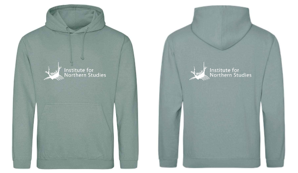 A photograph of a INS Hoodie mock up